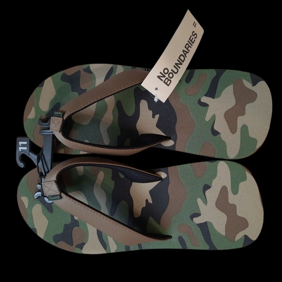 NWT No Boundaries Camouflage Sandals Camo Size 11 - Picture 4 of 9